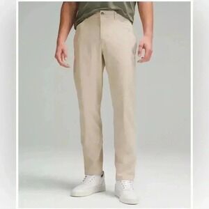 Lululemon ABC Classic Fit 5 pockets khaki pants size‎ 35 LM5ADE New no tag 36x29